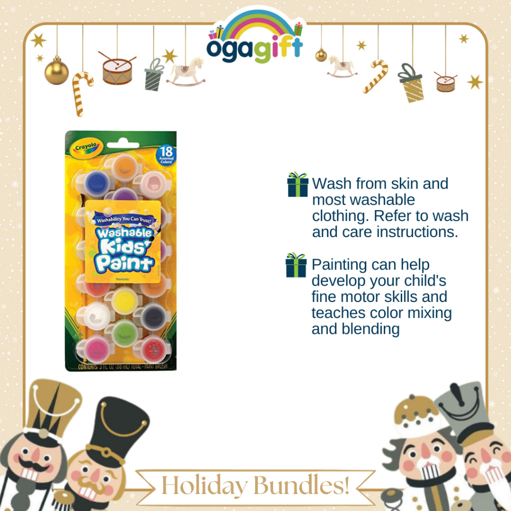 Ogagift Bundle Washable Crayons + markers + Paint Ogalala Gift 2