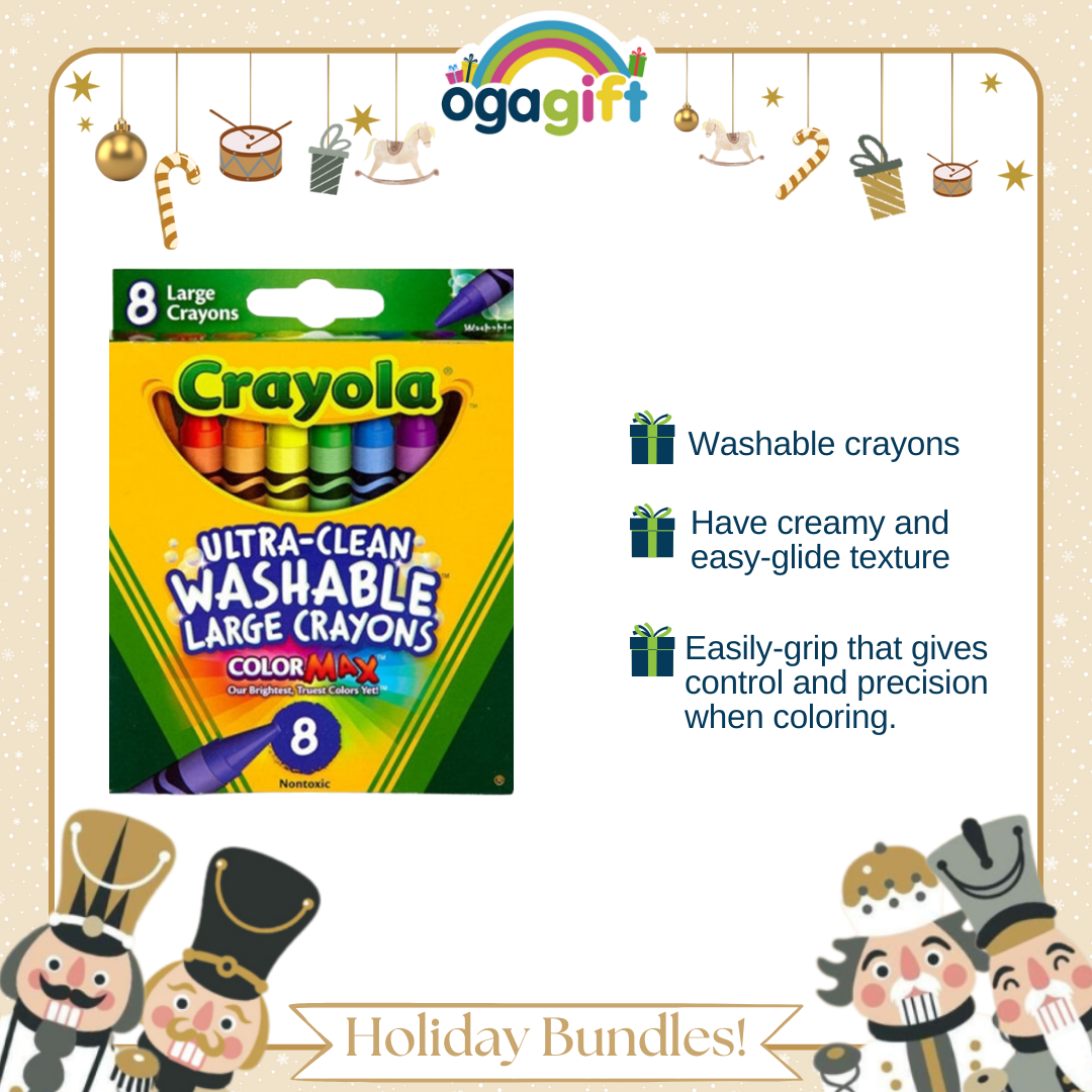 Ogagift Bundle Washable Crayon + Paint + VC Ogalala Gift 3