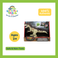 DINO STATE Roaring Dinosaur Toy with Light & Sound Try-Me Feature (Red)