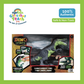 DINO STATE Multi-Function Walking, Egg Laying & Water Spraying Dinosaur Toy