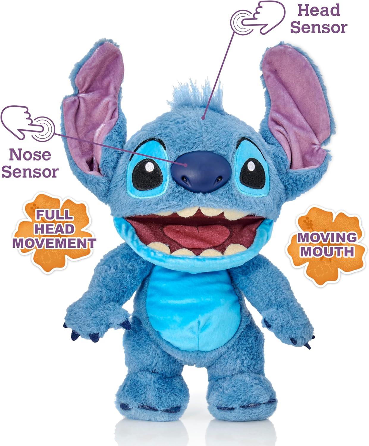 Disney Chatty Stitch 12" Puppetronics Deluxe