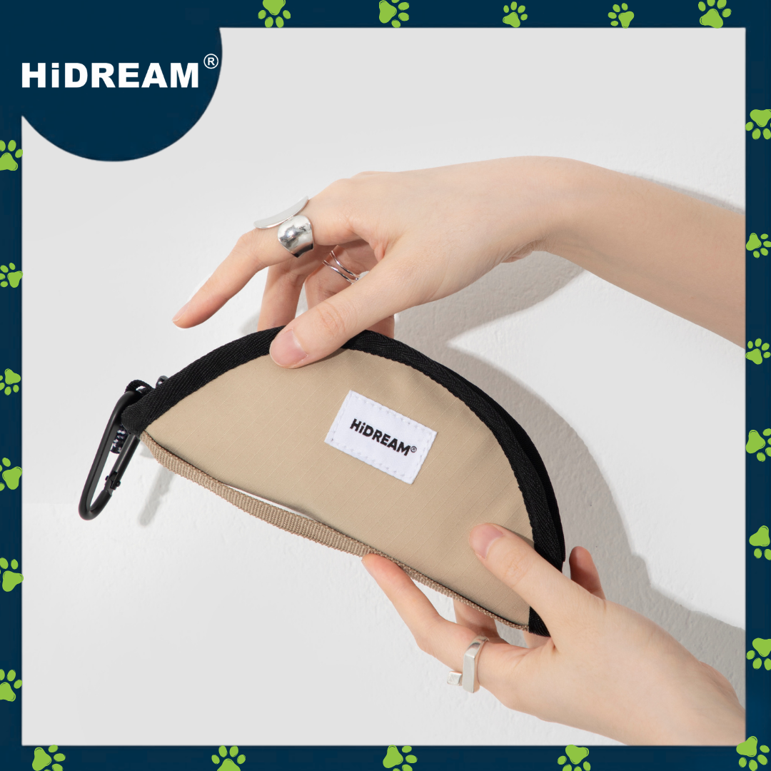 HiDREAM Portable Folding Pet Bowl Brown (nylon)