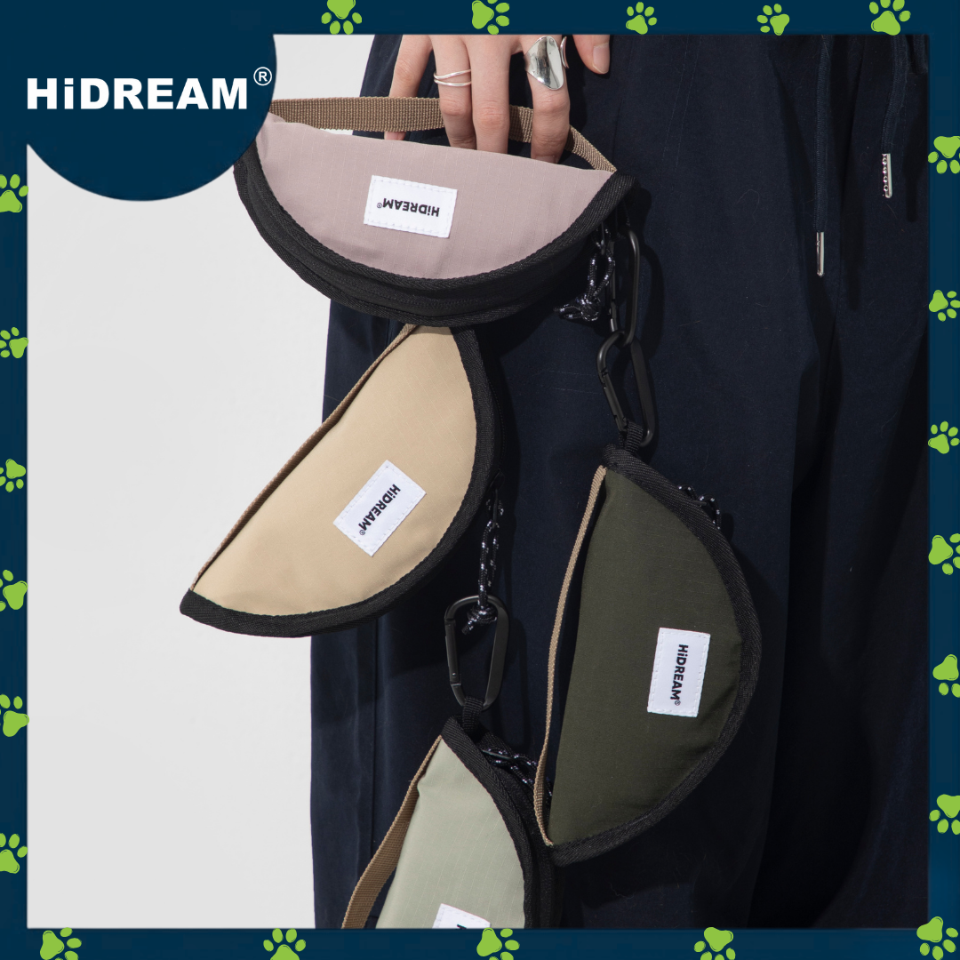 HiDREAM Portable Folding Pet Bowl Brown (nylon)