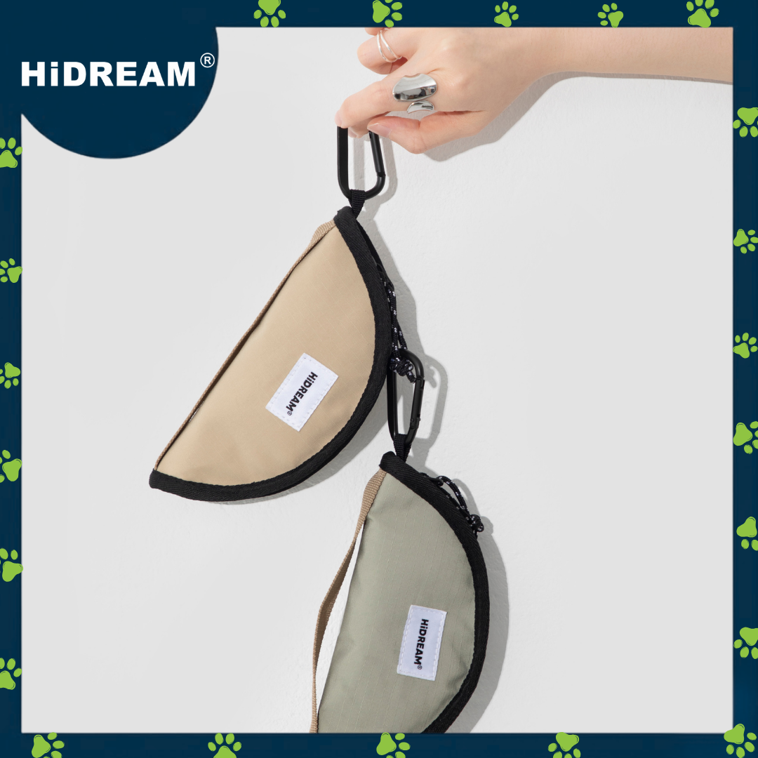 HiDREAM Portable Folding Pet Bowl Brown (nylon)