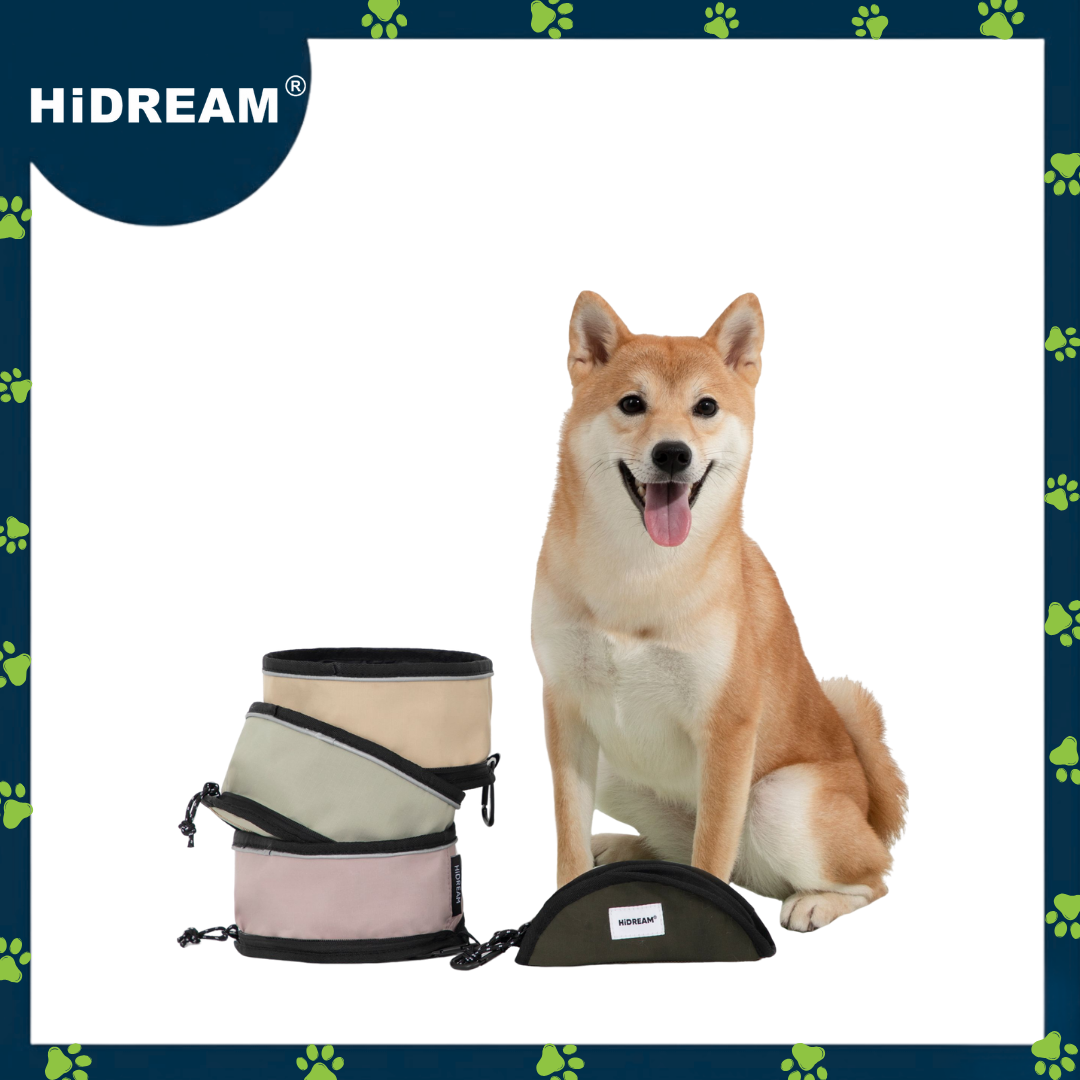 HiDREAM Portable Folding Pet Bowl (nylon)