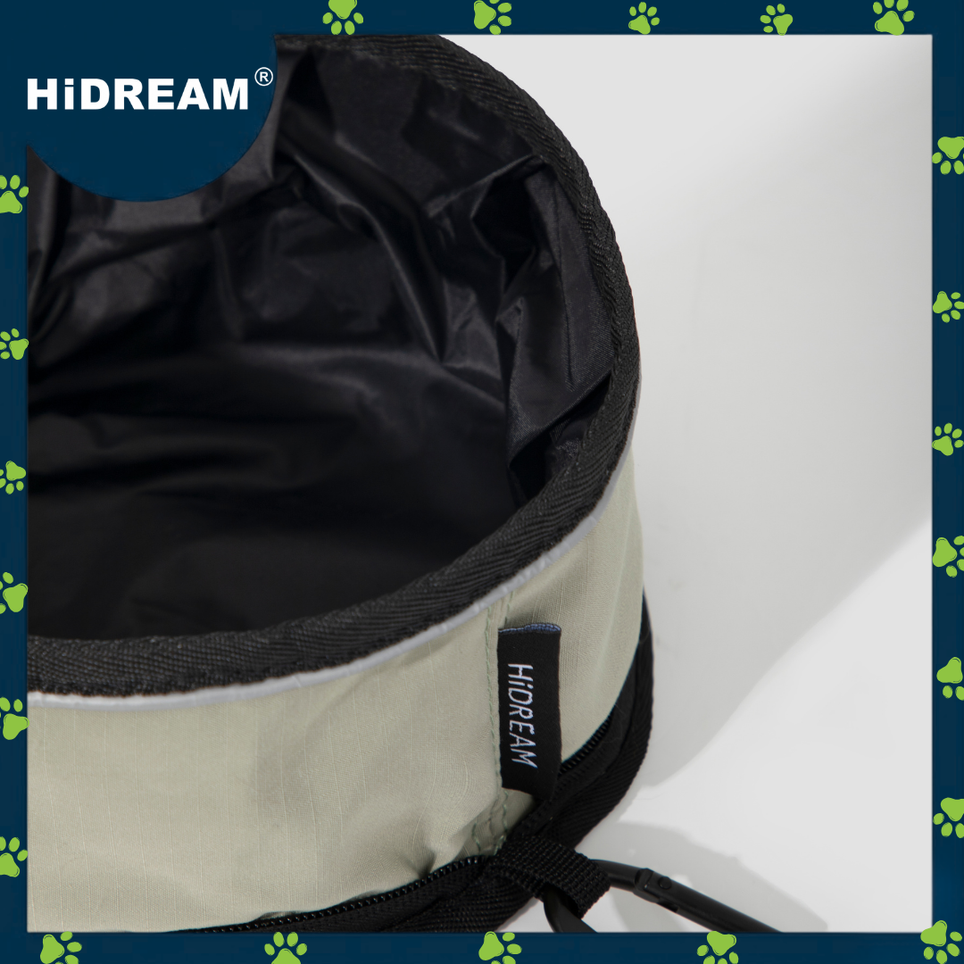 HiDREAM Portable Folding Pet Bowl (nylon)