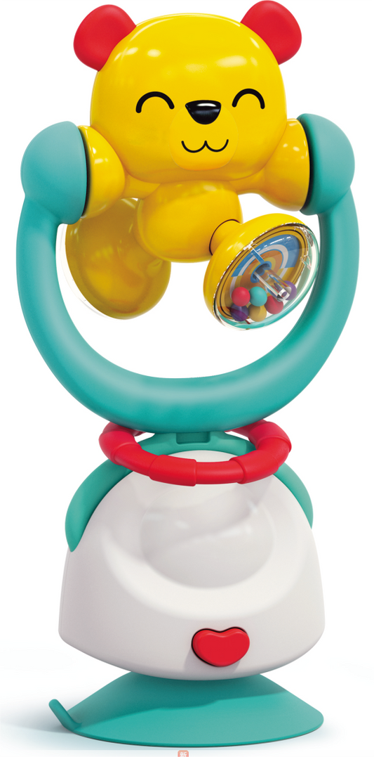 HOLA 2-In-1 High Chair Toys & Baby Rattle (Bear)
