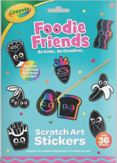 Hunter Crayola Themes Scratch Art Stickers
