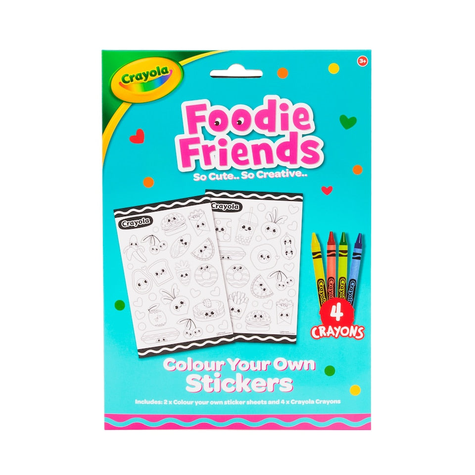 Hunter Crayola Themes Colour Your Own Stickers with 4pcs Crayola Crayons