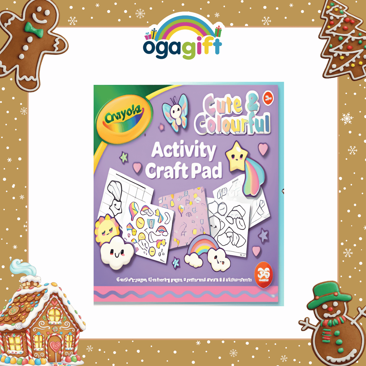 OGAGIFT BUNDLE CRAYOLA BUNDLE ACTIVTY PAD CRA00135D + GEM ART STICKER CRA00247