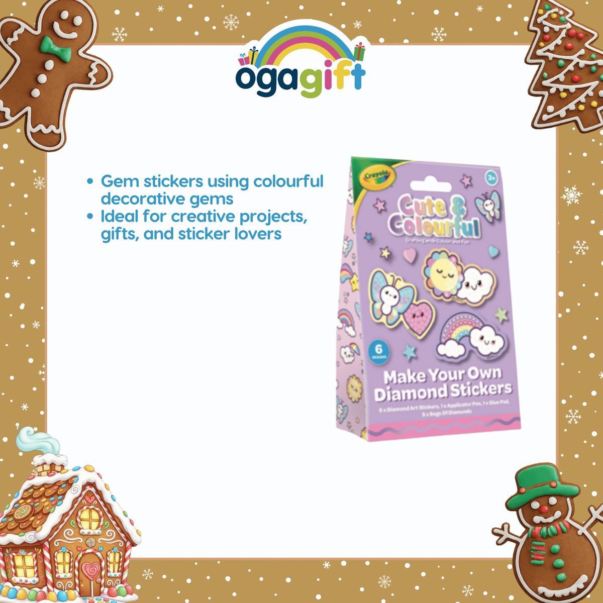 OGAGIFT BUNDLE CRAYOLA BUNDLE ACTIVTY PAD CRA00135D + GEM ART STICKER CRA00247