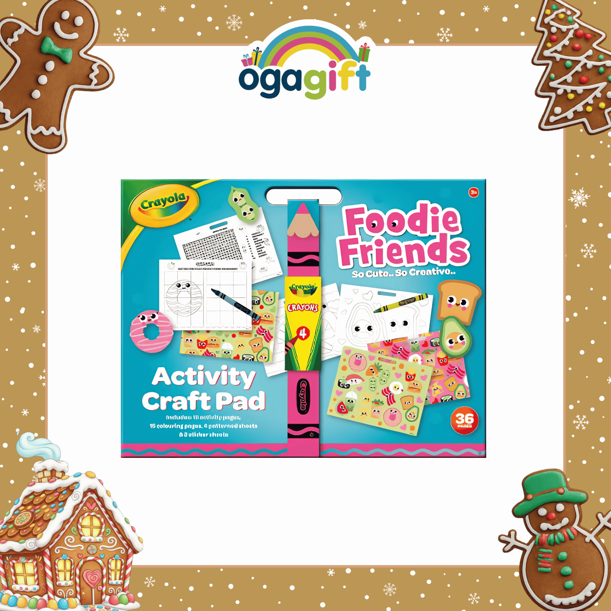 OGAGIFT BUNDLE CRAYOLA BUNDLE ACTIVITY PAD CRAICD001 + SCRATCH STICKERS CRANOV003