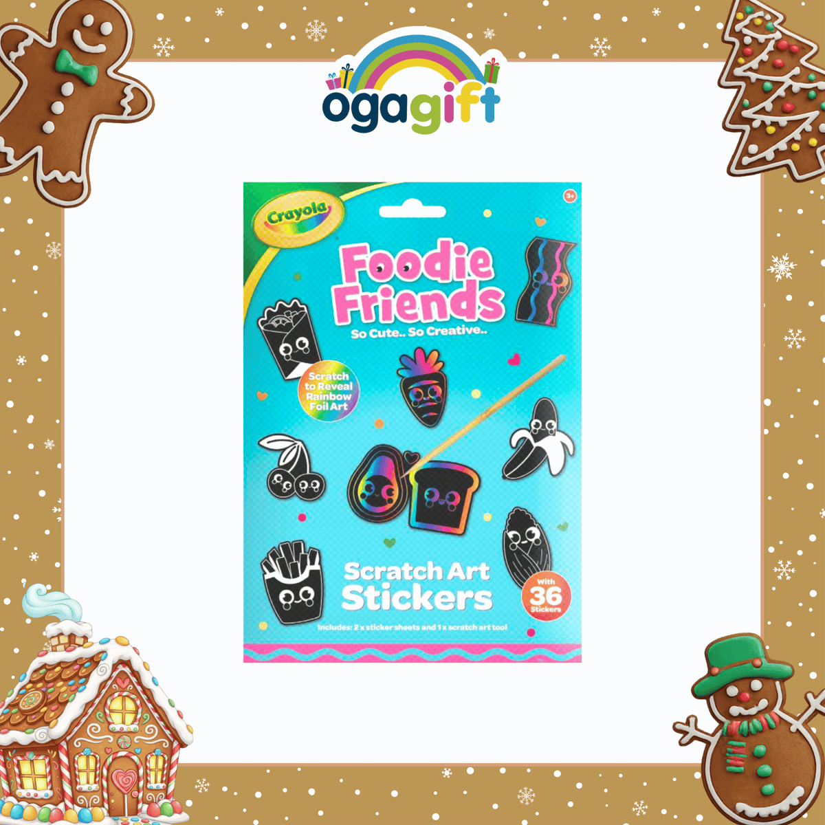 OGAGIFT BUNDLE CRAYOLA BUNDLE STICKER CRANOV022+VELVET CRANOV023+SCRATCH CRANOV003+ACTIVITY BOOKS CRANOV008+009+010