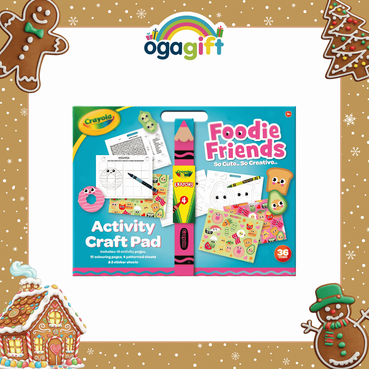 OGAGIFT BUNDLE CRAYOLA BUNDLE ACTIVITY PAD CRAICD001 + TRAVEL KIT CRA00256 + CRAFT PAD CRA00135D