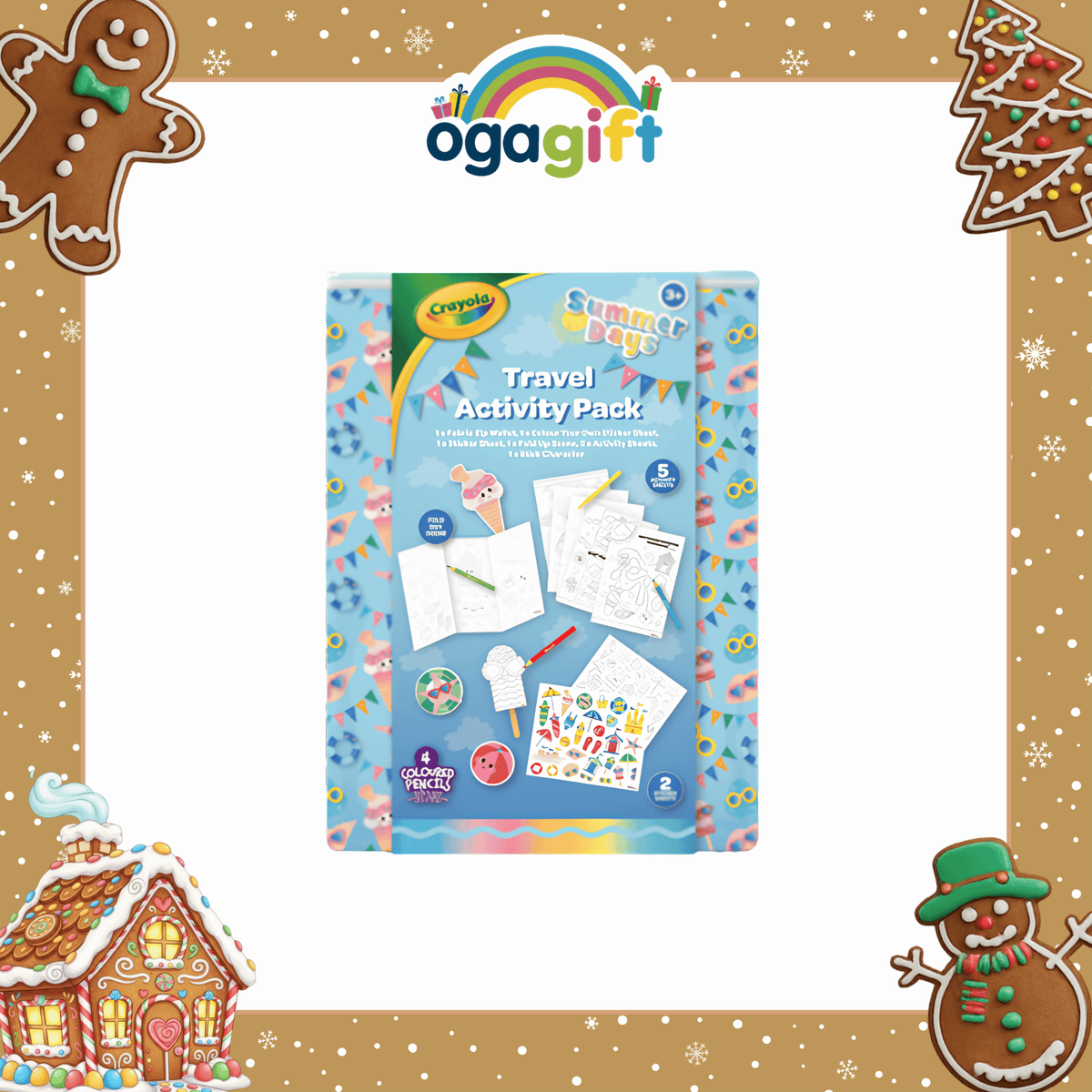 OGAGIFT BUNDLE CRAYOLA BUNDLE ACTIVITY PAD CRAICD001 + TRAVEL KIT CRA00256 + CRAFT PAD CRA00135D