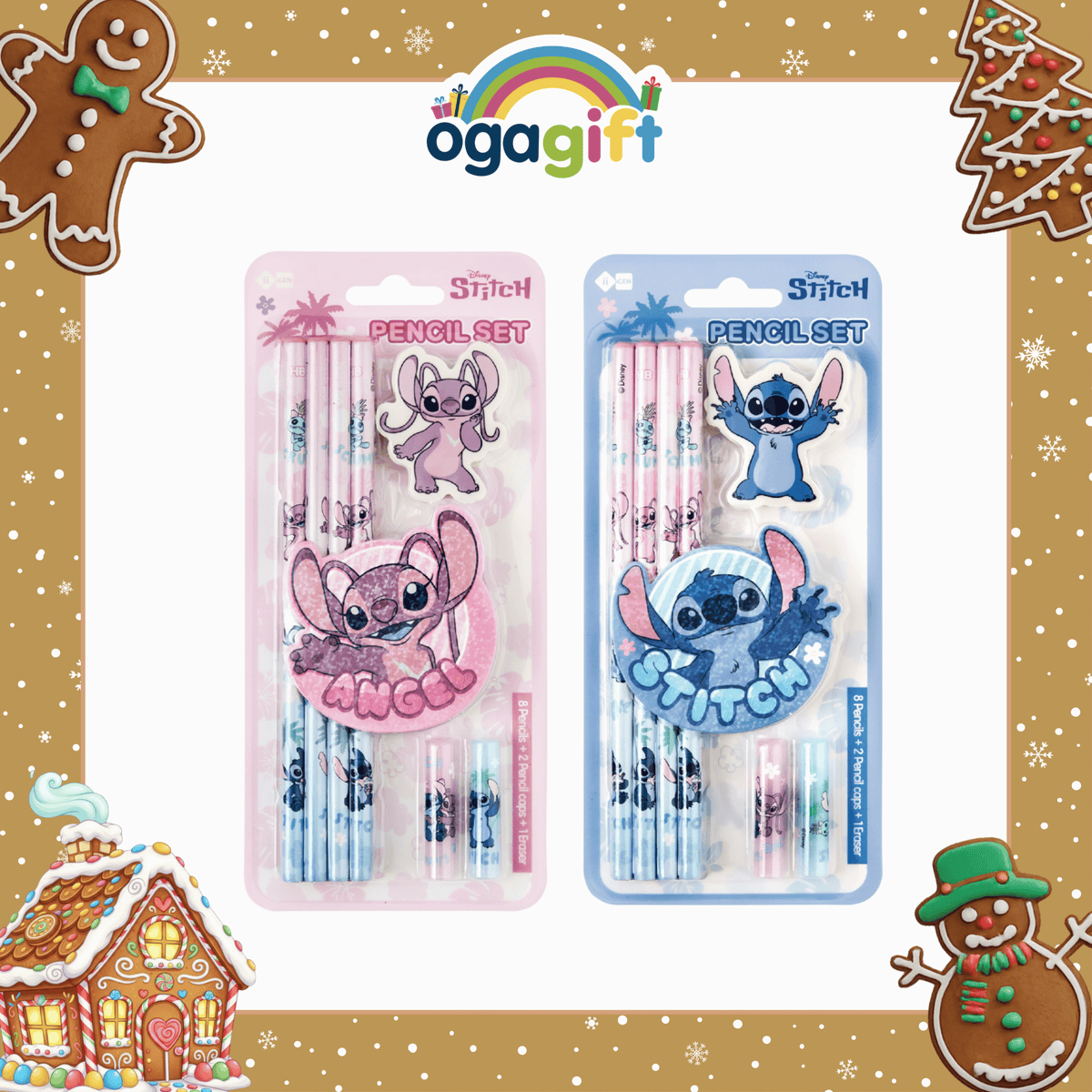 OGAGIFT BUNDLE STITCH BUNDLE A5 BOOK IG3097 + PENCIL IG3092 + GEL PEN IG3094