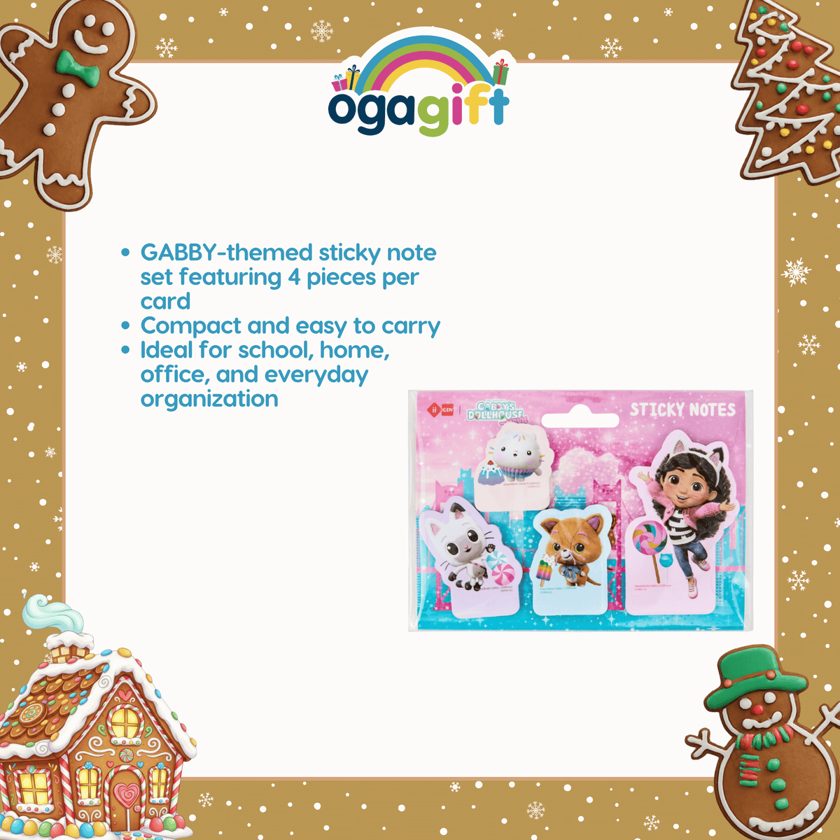 OGAGIFT BUNDLE GABBYS BUNDLE SKETCHBOOK IG5961 + 6 COLOR PEN IG5647 + STICKY NOTES IG5284 + SCISSORS IG5967