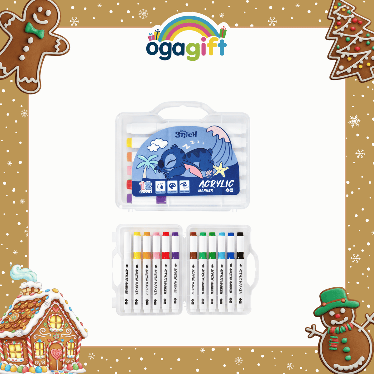 OGAGIFT BUNDLE STITCH BUNDLE MARKER PEN IG3099 + A5 BOOK IG3097 + PENSIL SET IG3092 + GEL PEN IG3094