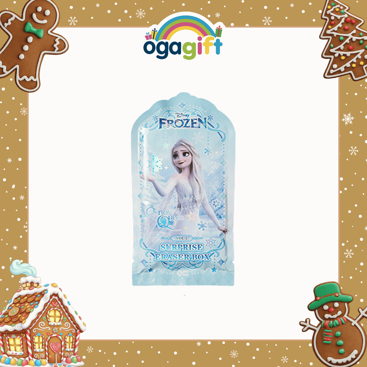 OGAGIFT BUNDLE FROZEN BUNDLE SKETCHBOOK 320111 + PENCIL SET EN320107 + 2 ERASER BOX IG3041