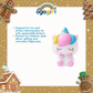 OGAGIFT BUNDLE KAWAII BUNDLE UNICORN SQUISHY DOLL IG2086 + SKETCHBOOK IG1933 + 6COLOR PEN IG5053