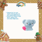 OGAGIFT BUNDLE KAWAII BUNDLE KOALA SQUISHY DOLL IG2137 + SKETCHBOOK IG1933 + 6COLOR PEN IG5053