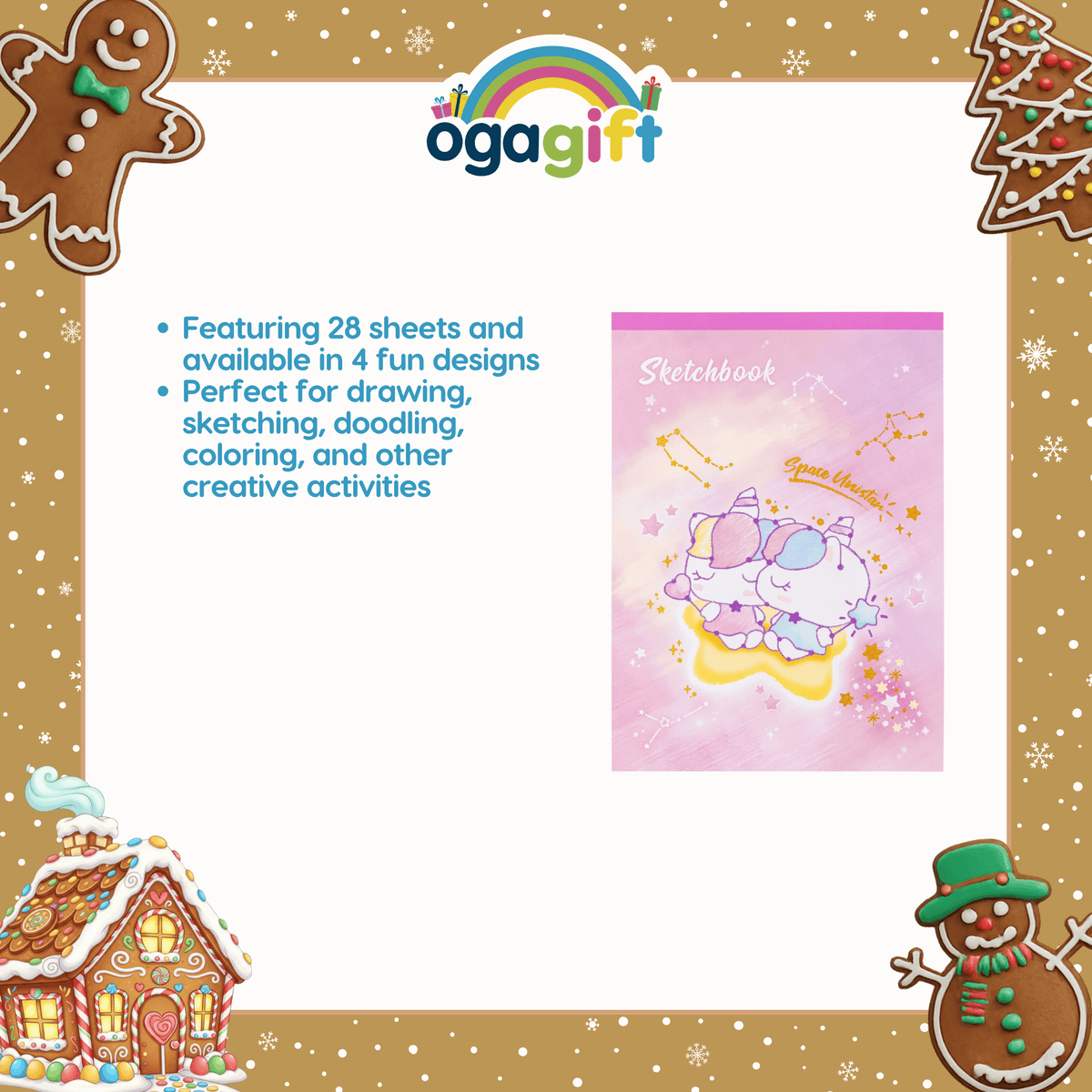 OGAGIFT BUNDLE KAWAII BUNDLE KOALA SQUISHY DOLL IG2137 + SKETCHBOOK IG1933 + 6COLOR PEN IG5053