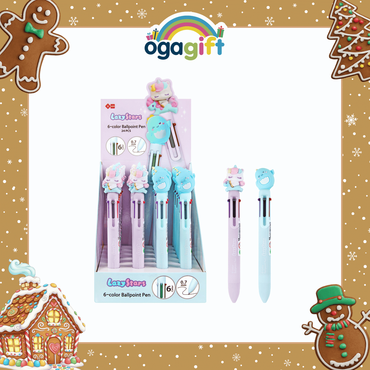 OGAGIFT BUNDLE KAWAII BUNDLE KOALA SQUISHY DOLL IG2137 + SKETCHBOOK IG1933 + 6COLOR PEN IG5053