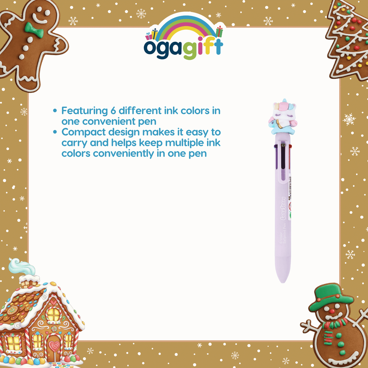 OGAGIFT BUNDLE KAWAII BUNDLE BEAR SQUISHY DOLL IG2137 + SKETCHBOOK IG1933 + 6COLOR PEN IG5053