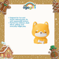 OGAGIFT BUNDLE KAWAII BUNDLE DOG SQUISHY DOLL IG2137 + SKETCHBOOK IG1933 + 6COLOR PEN IG5053