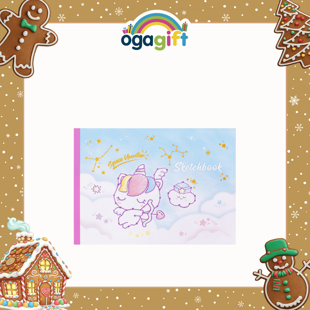 OGAGIFT BUNDLE KAWAII BUNDLE DOG SQUISHY DOLL IG2137 + SKETCHBOOK IG1933 + 6COLOR PEN IG5053