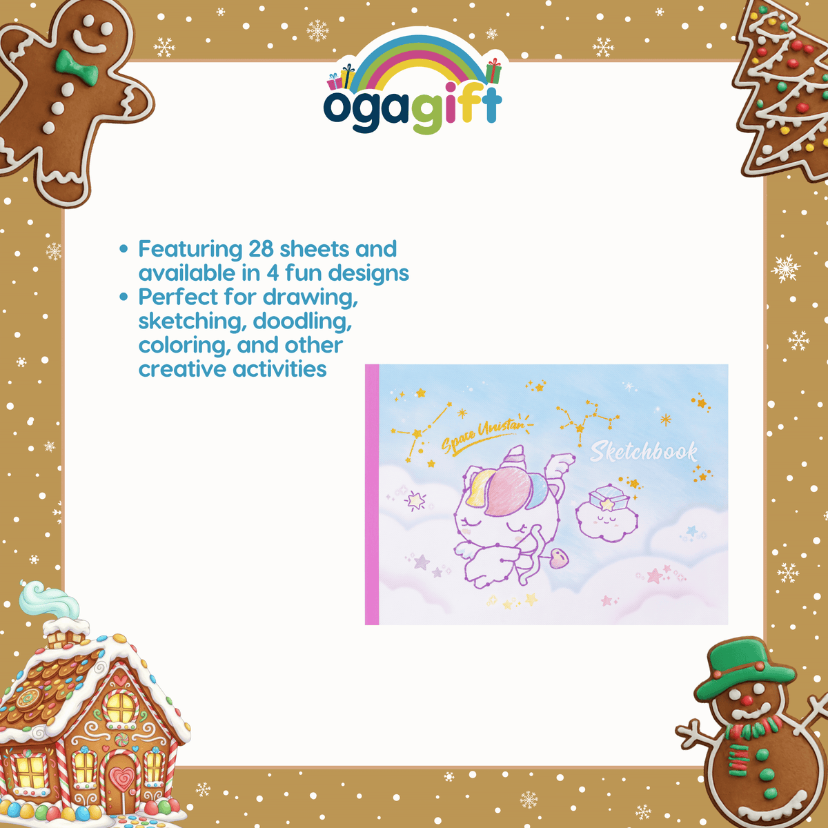 OGAGIFT BUNDLE KAWAII BUNDLE DOG SQUISHY DOLL IG2137 + SKETCHBOOK IG1933 + 6COLOR PEN IG5053