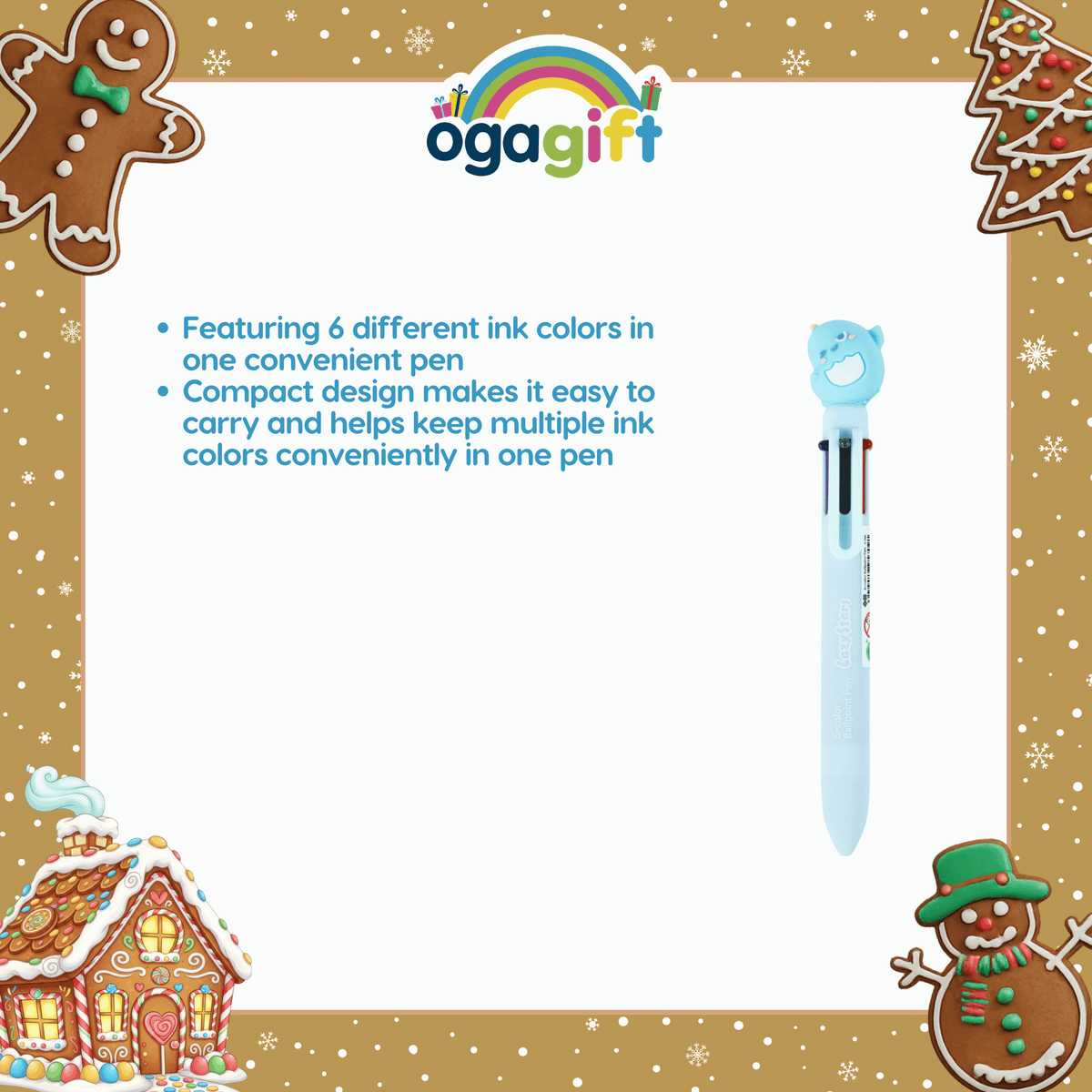 OGAGIFT BUNDLE KAWAII BUNDLE DOG SQUISHY DOLL IG2137 + SKETCHBOOK IG1933 + 6COLOR PEN IG5053
