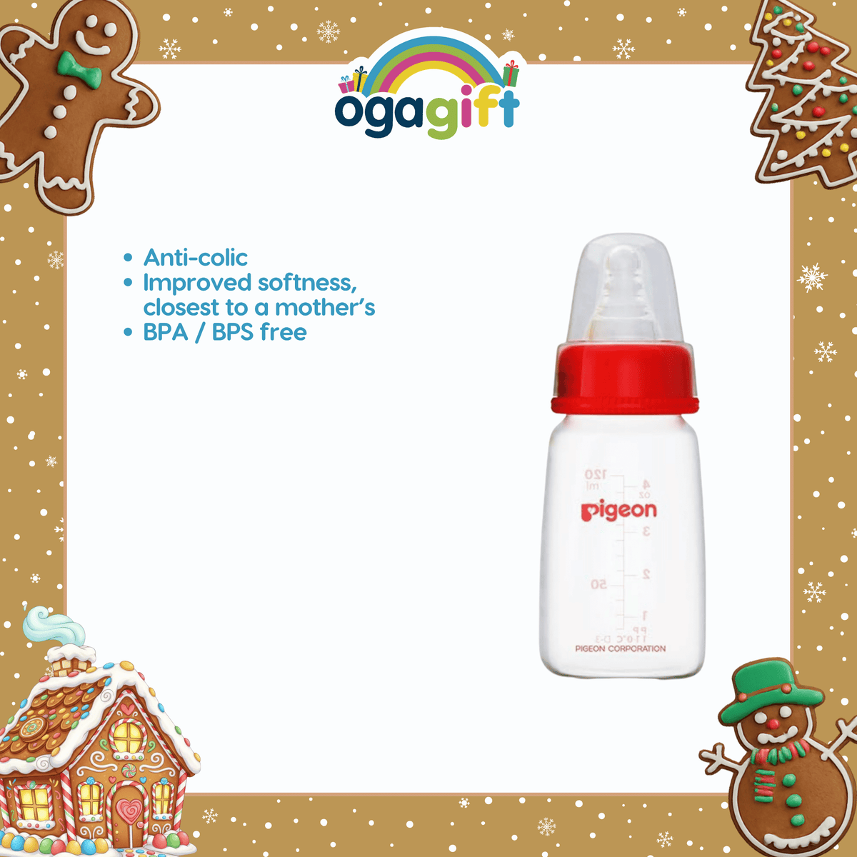 Kids Hits Light-Up Zoo Smart Phone and Pigeon RPP Red Bottle 120ml (S) for Newborn
