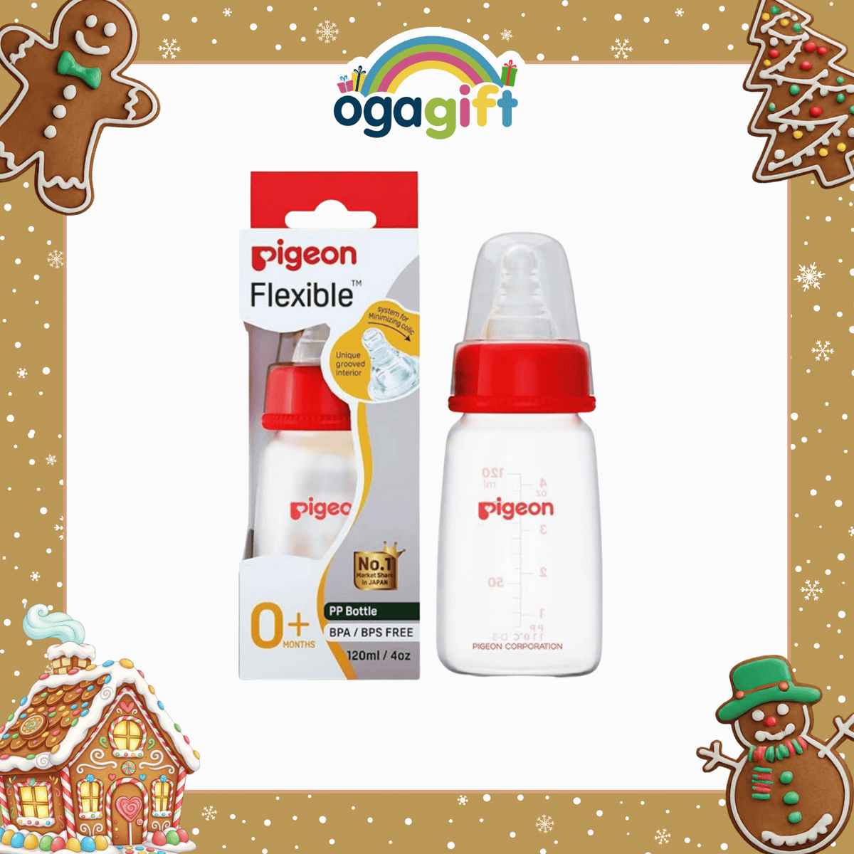 Kids Hits Light-Up Zoo Smart Phone and Pigeon RPP Red Bottle 120ml (S) for Newborn