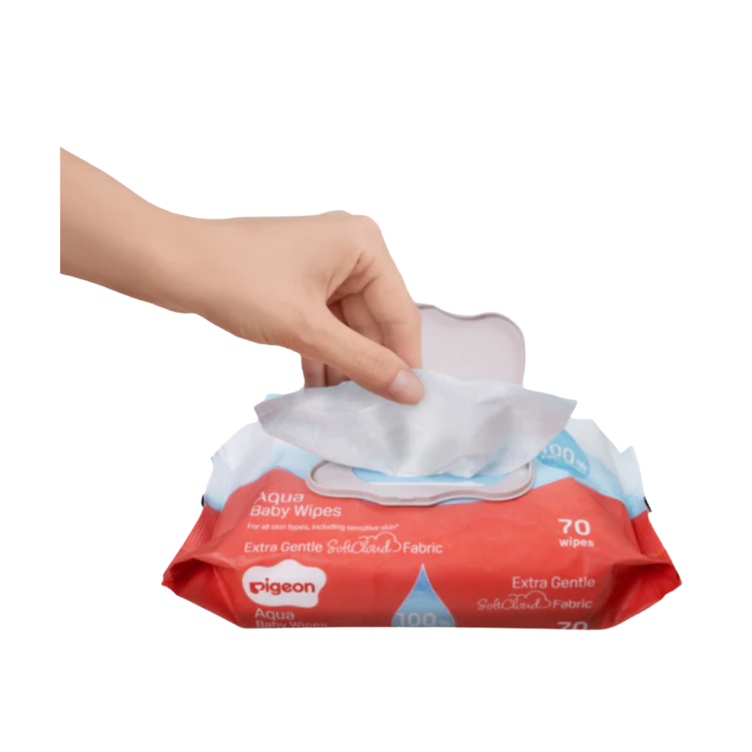 Kidshits Sweet Dreams Bunny + Pigeon Hand and Mouth Tissue 60's + 70's Pure Water Wipes Flip Top