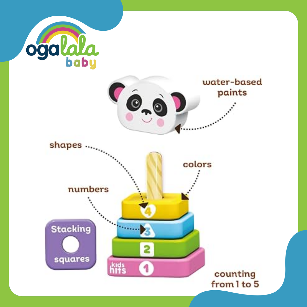 Kids Hits Stack and Play Panda