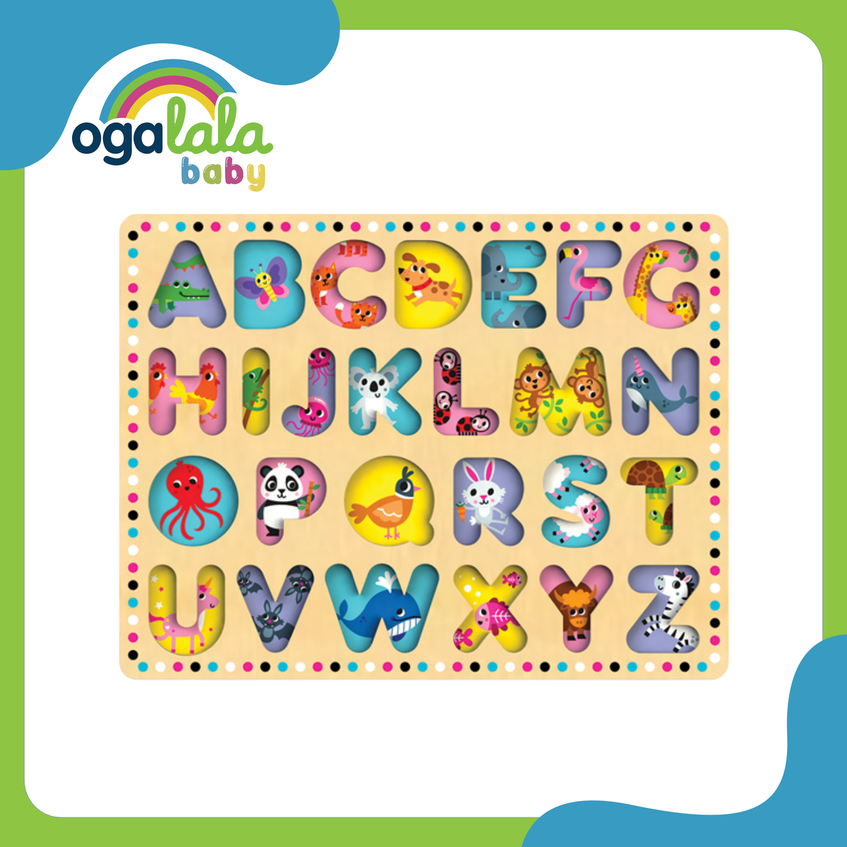 Kids Hits Wooden ABC Sorting Board