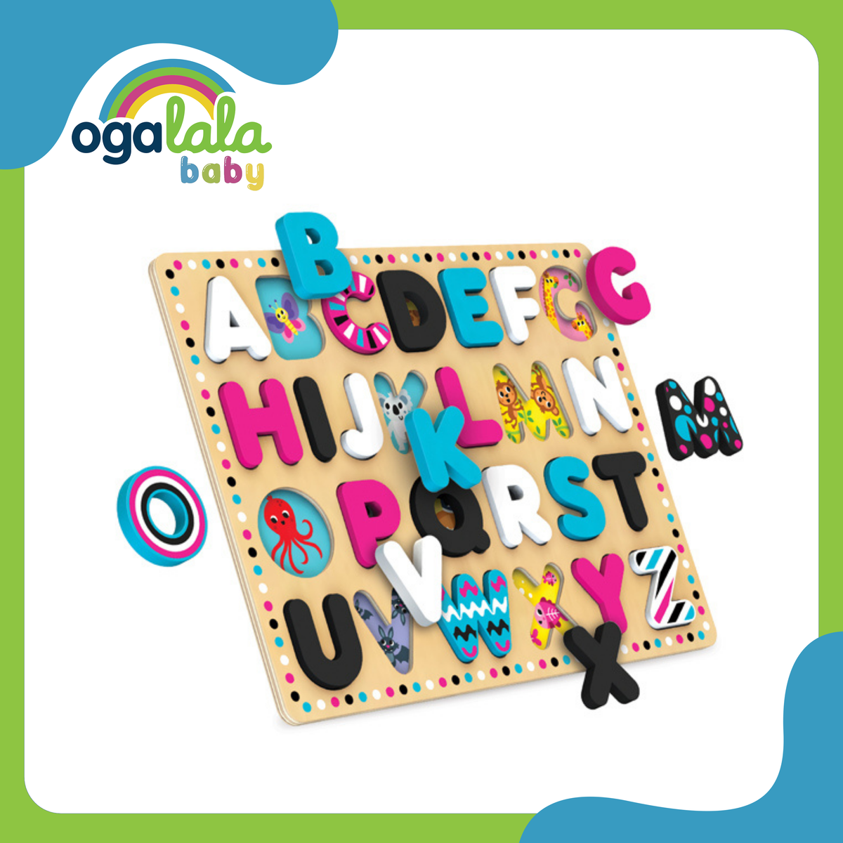 Kids Hits Wooden ABC Sorting Board