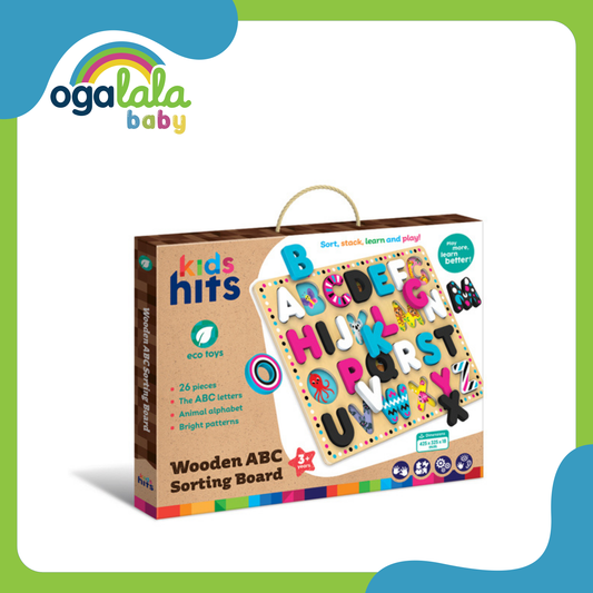 Kids Hits Wooden ABC Sorting Board