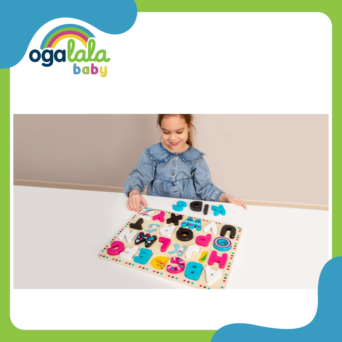 Kids Hits Wooden ABC Sorting Board