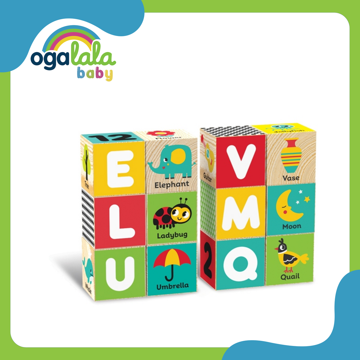 Kids Hits ABC Wooden Cubes