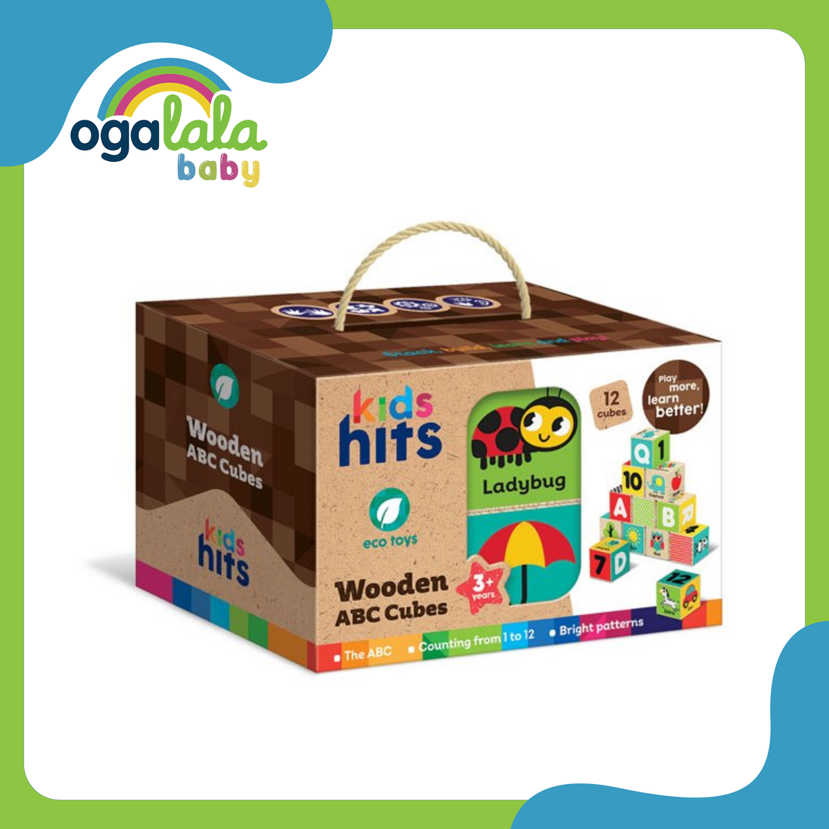 Kids Hits ABC Wooden Cubes