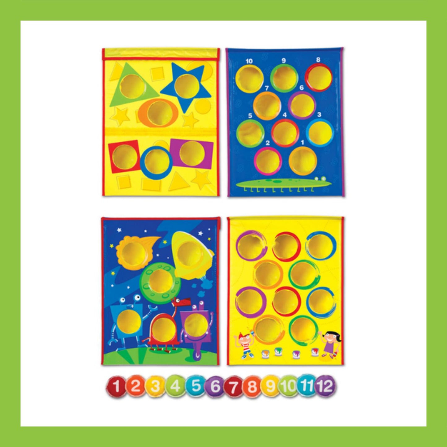 Learning Resources Smart Tossï¿½ Colors, Shapes & Numbers Game