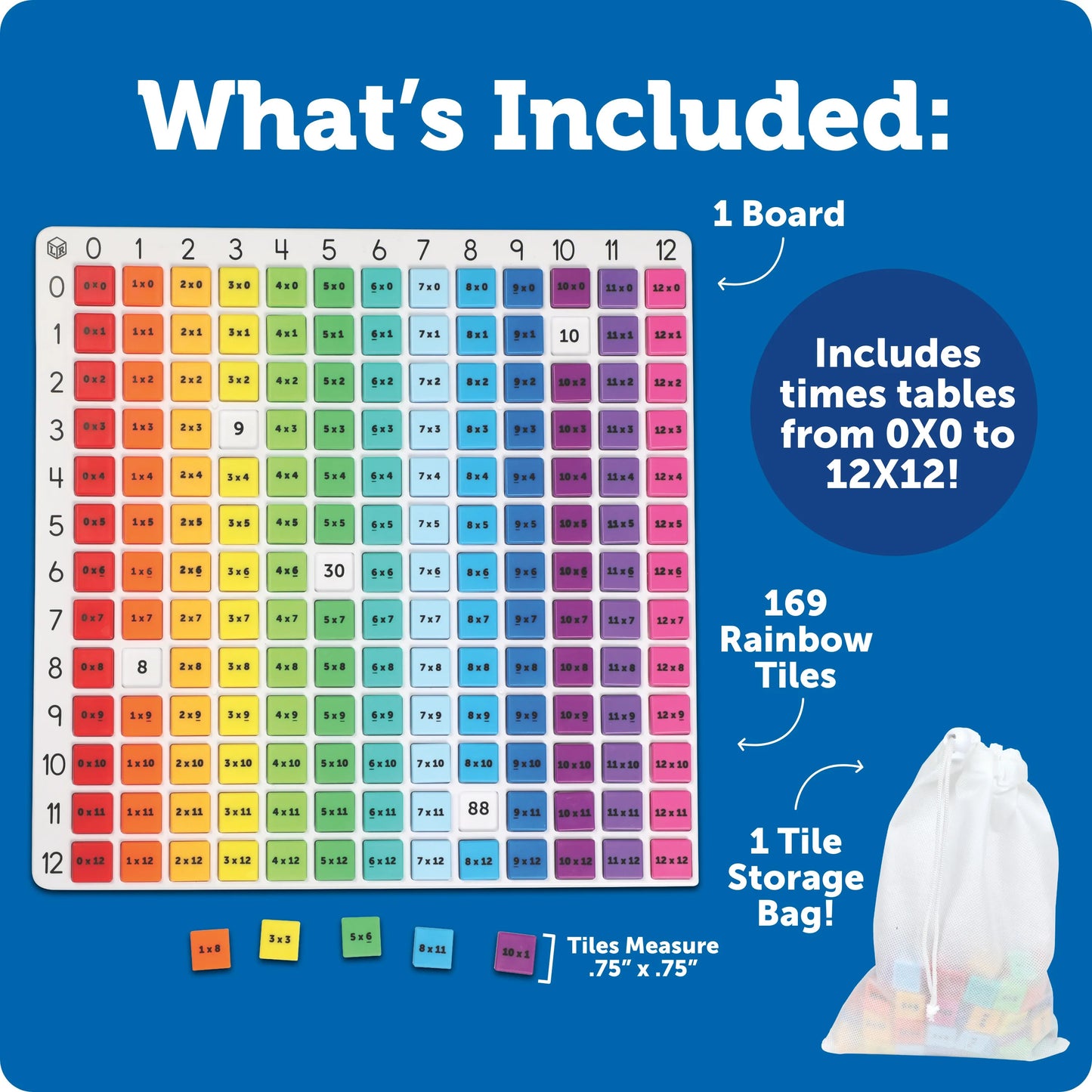 Learning Resources Rainbow Multiplication Board