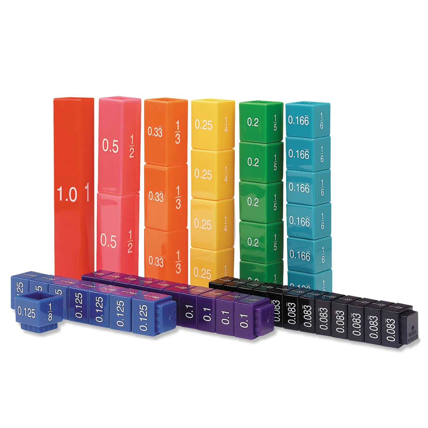 Learning Resources Fraction Tower Equivalency Set