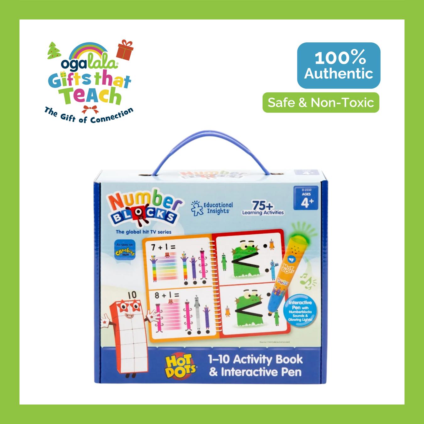LEARNING RESOURCES HOT DOTS NUMBERBLOCKS ACTIVITY BOOK 1-10