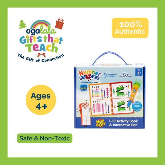 LEARNING RESOURCES HOT DOTS NUMBERBLOCKS ACTIVITY BOOK 1-10