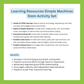 LEARNING RESOURCES SIMPLE MACHINES STEM ACTIVITY SET