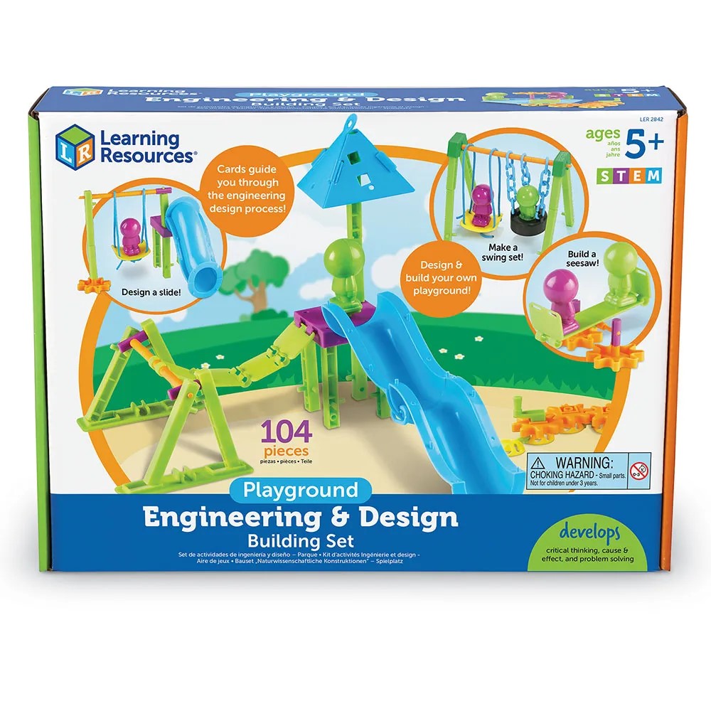 LEARNING RESOURCES PLAYGROUND ENGINEERING & DESIGN BLDG SET