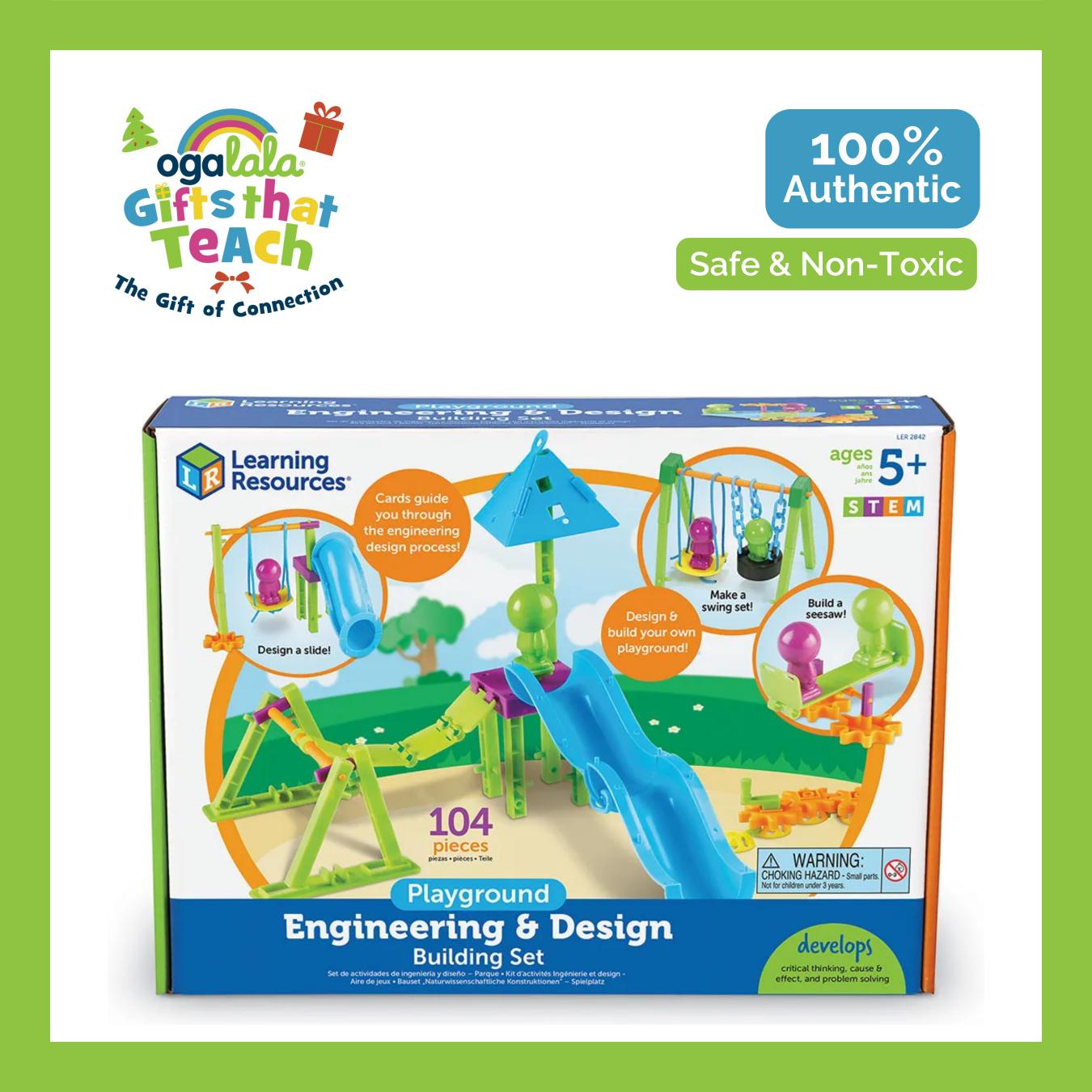 LEARNING RESOURCES PLAYGROUND ENGINEERING & DESIGN BLDG SET